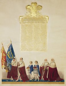 Cérémonial du couronnement du roi George IV - John Whittaker